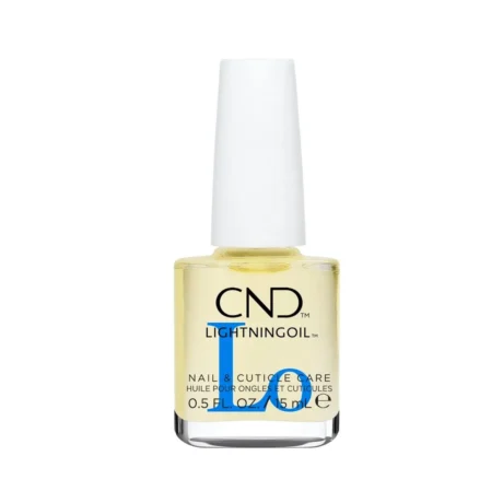 CND Lightning Oil — εφαρμογή στα επωνύχια